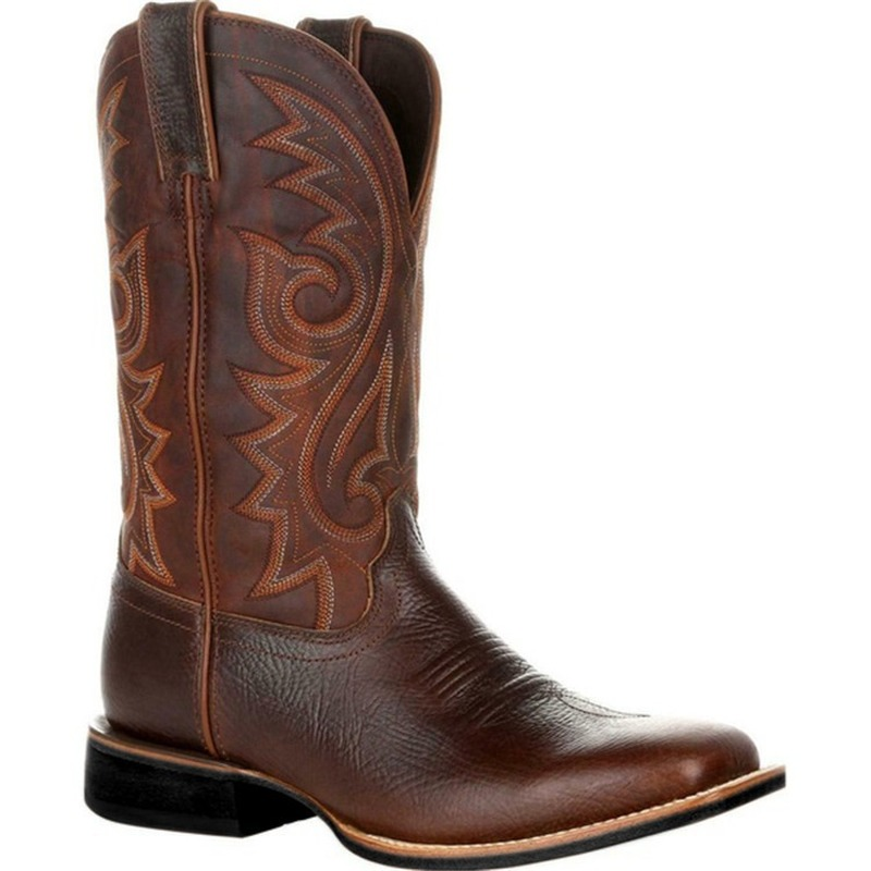 Ægte Læder Cowboy Boots | Råt Look og Høj Komfort