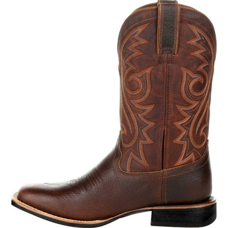 Ægte Læder Cowboy Boots | Råt Look og Høj Komfort