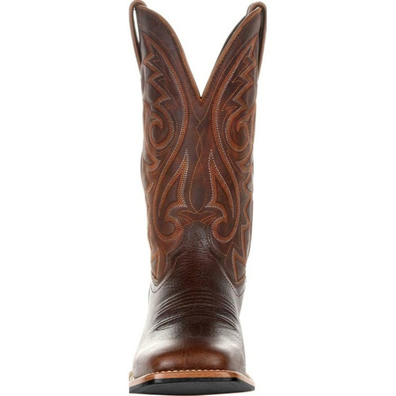 Ægte Læder Cowboy Boots | Råt Look og Høj Komfort