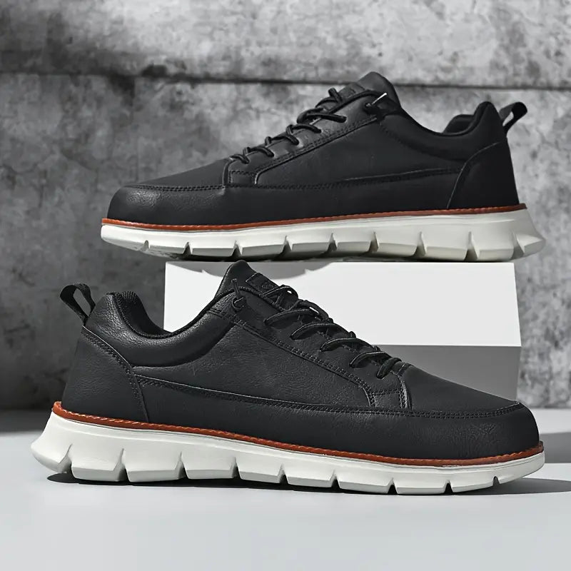 Herresneakers i Ægte Læder | Casual og Elegant Udtryk