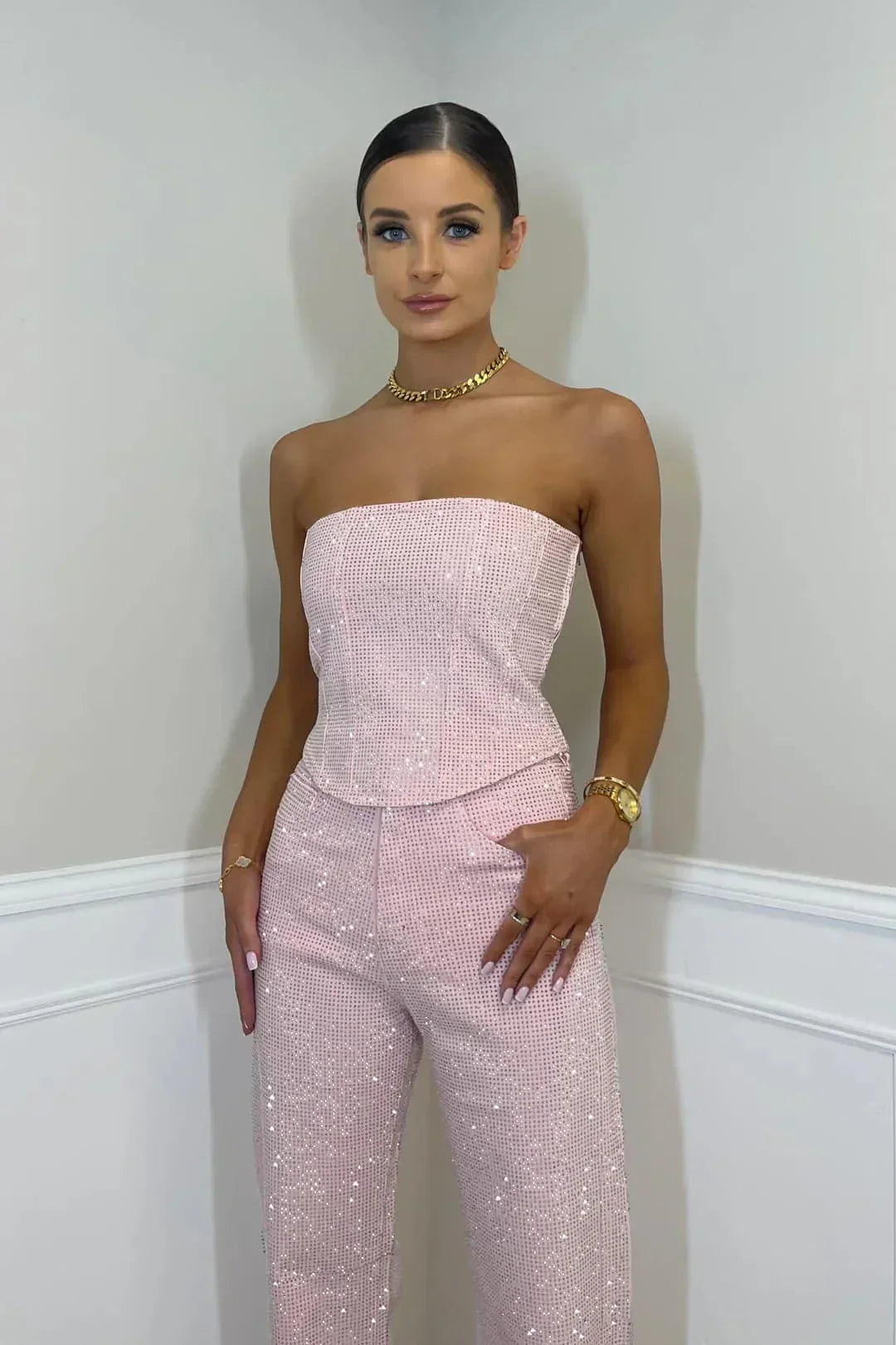 Luksuriøs Stropløs Jumpsuit til Kvinder | Komfort og Elegance