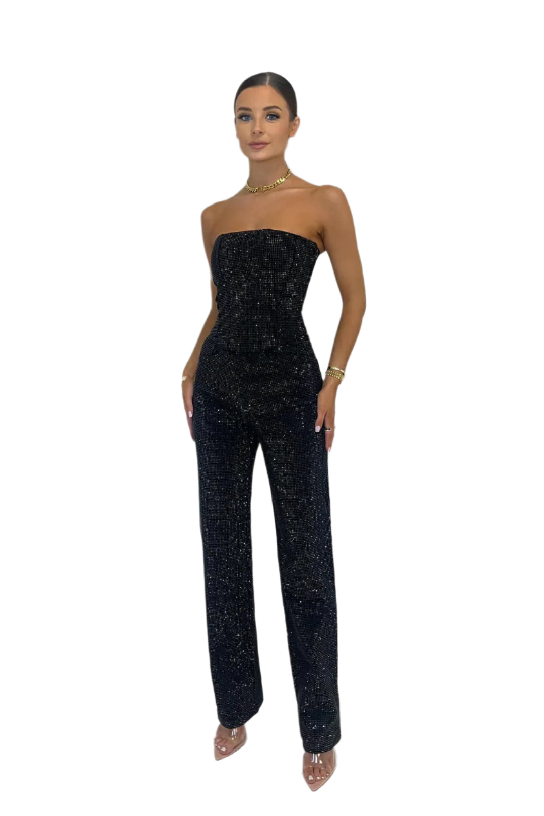 Luksuriøs Stropløs Jumpsuit til Kvinder | Komfort og Elegance