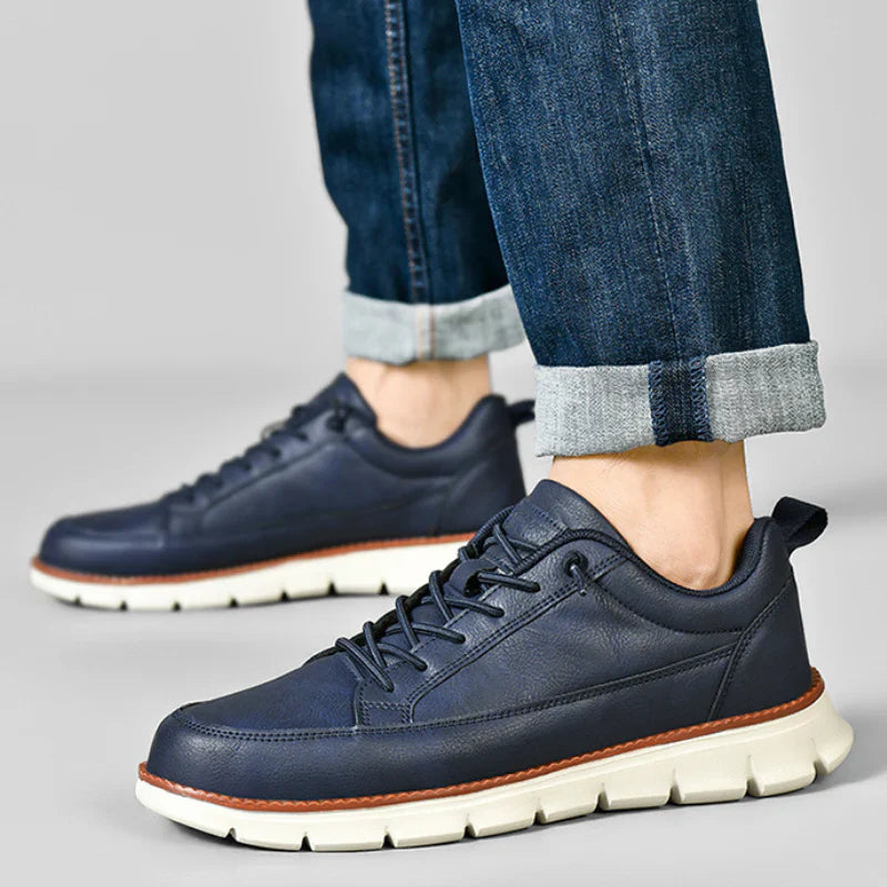 Herresneakers i Ægte Læder | Casual og Elegant Udtryk