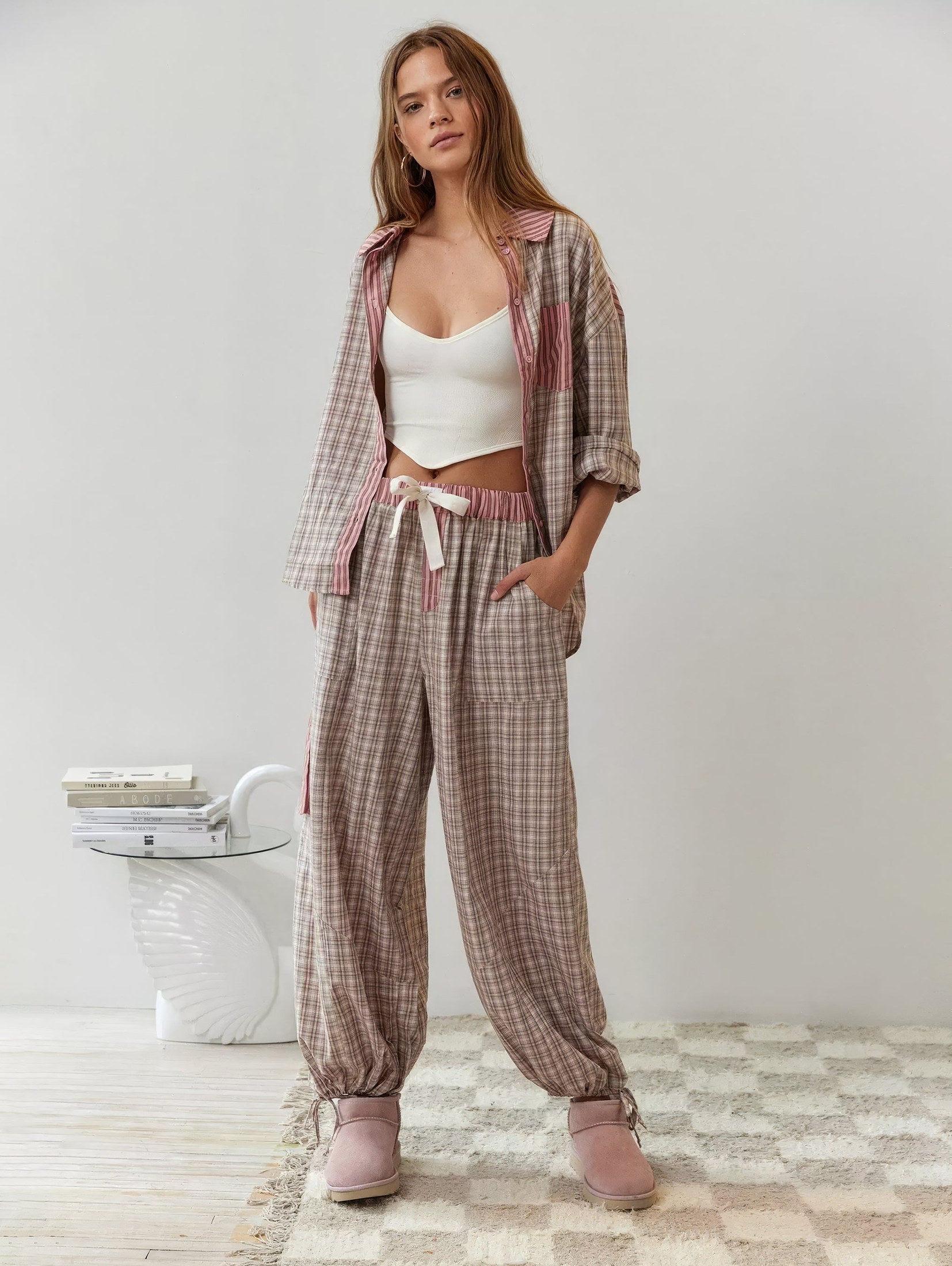 Damepyjamas med Blondeindslag | Komfort i Elegant Design