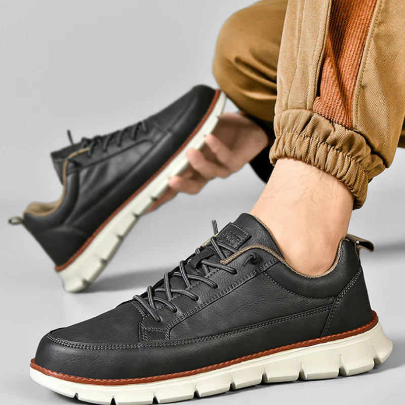 Herresneakers i Ægte Læder | Casual og Elegant Udtryk