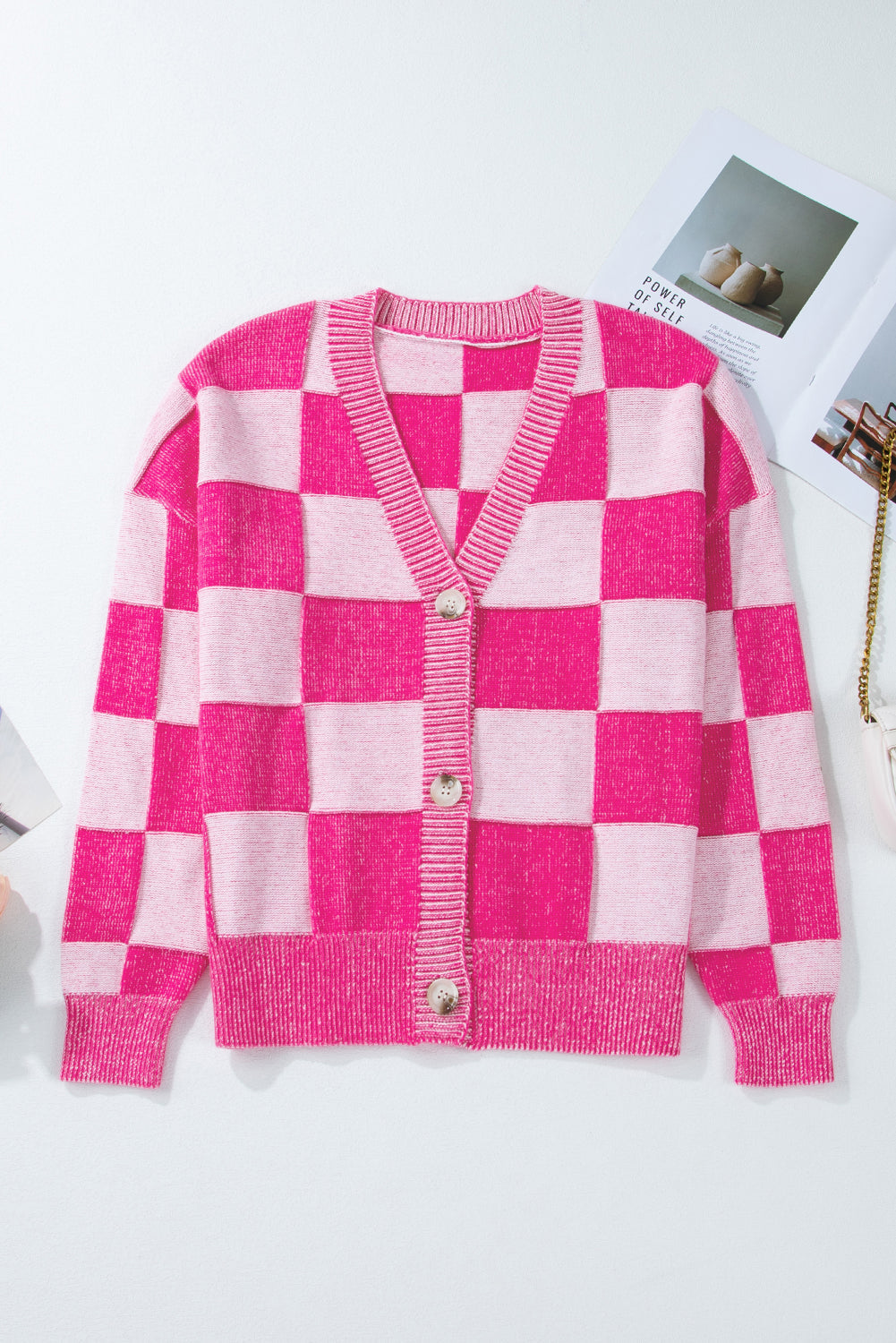 Lang Åben Cardigan i Strik | Feminint og Afslappet Design
