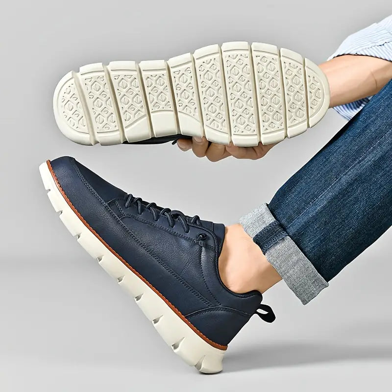 Herresneakers i Ægte Læder | Casual og Elegant Udtryk