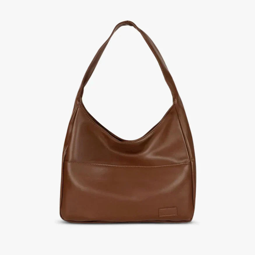 Stilren Skuldertaske i Smørblødt Materiale | Chic Bred Strop