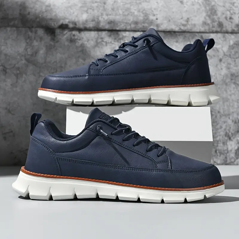 Herresneakers i Ægte Læder | Casual og Elegant Udtryk