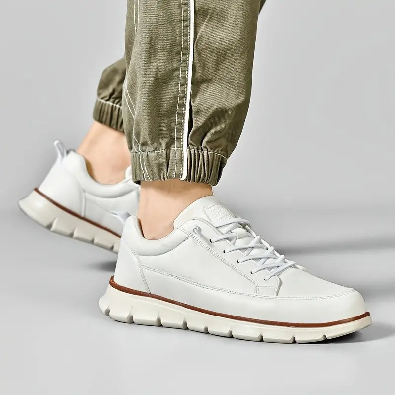 Herresneakers i Ægte Læder | Casual og Elegant Udtryk