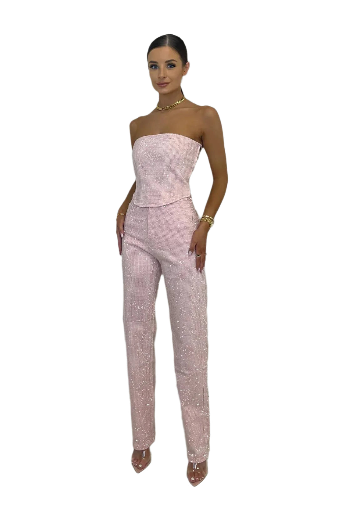 Luksuriøs Stropløs Jumpsuit til Kvinder | Komfort og Elegance