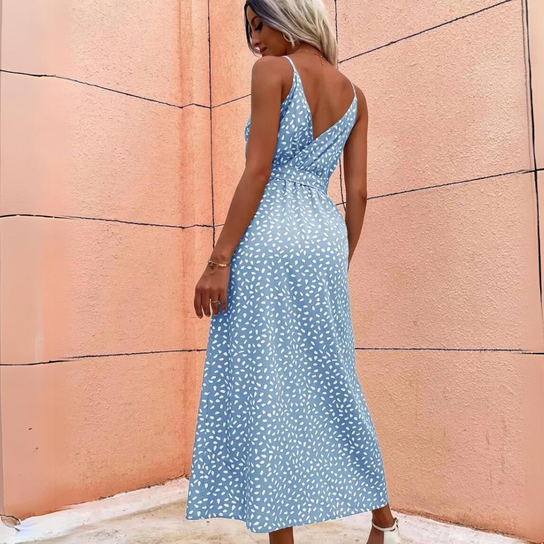 Lang Kjole til Sommeren | Feminin og Åndbar Boho Stil