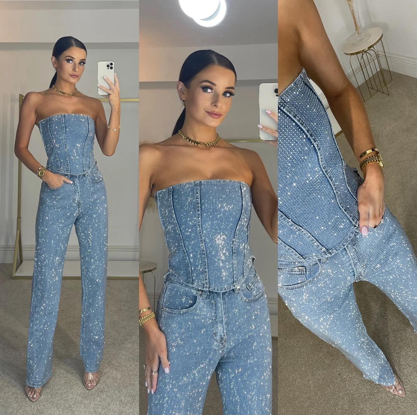 Luksuriøs Stropløs Jumpsuit til Kvinder | Komfort og Elegance