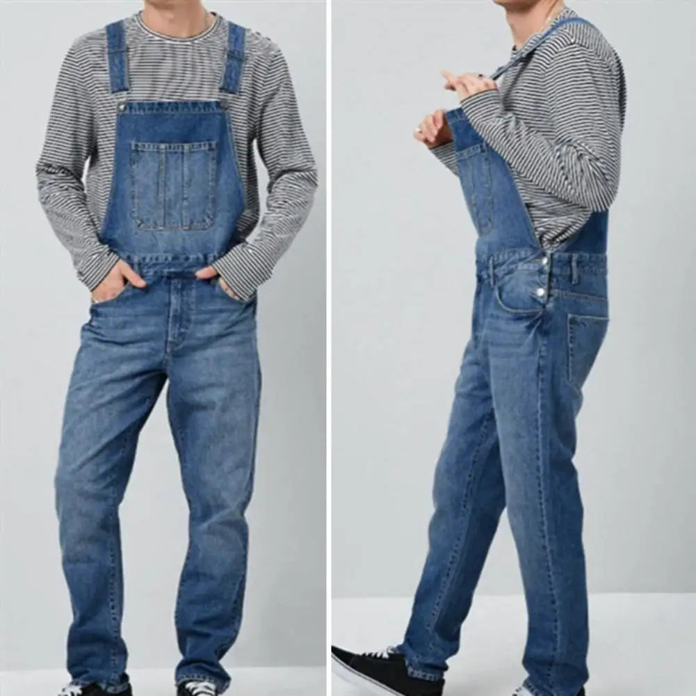 Årgang Overall i denim til Herrer