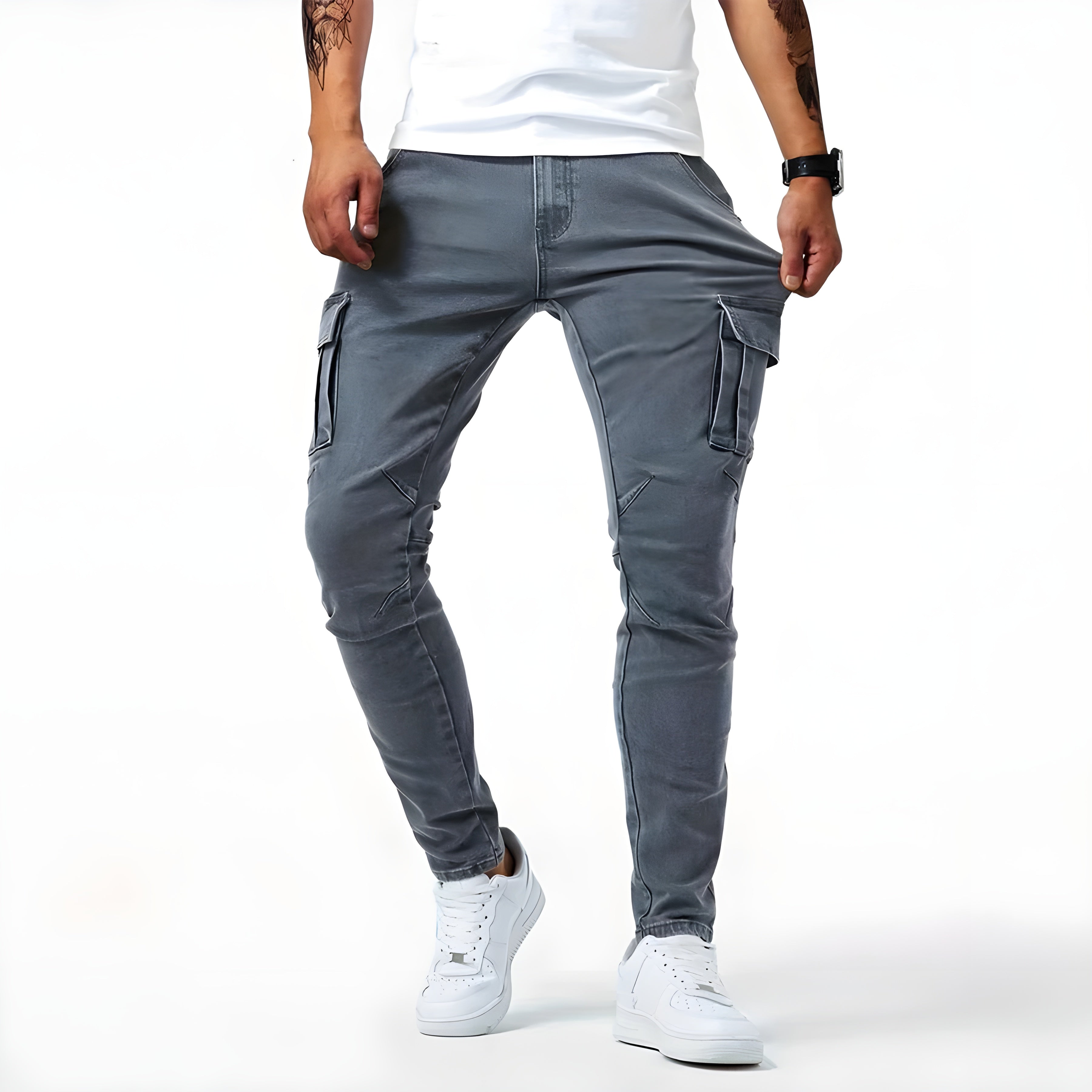 Casual Denimbukser til Mænd | Cargostil & Komfort