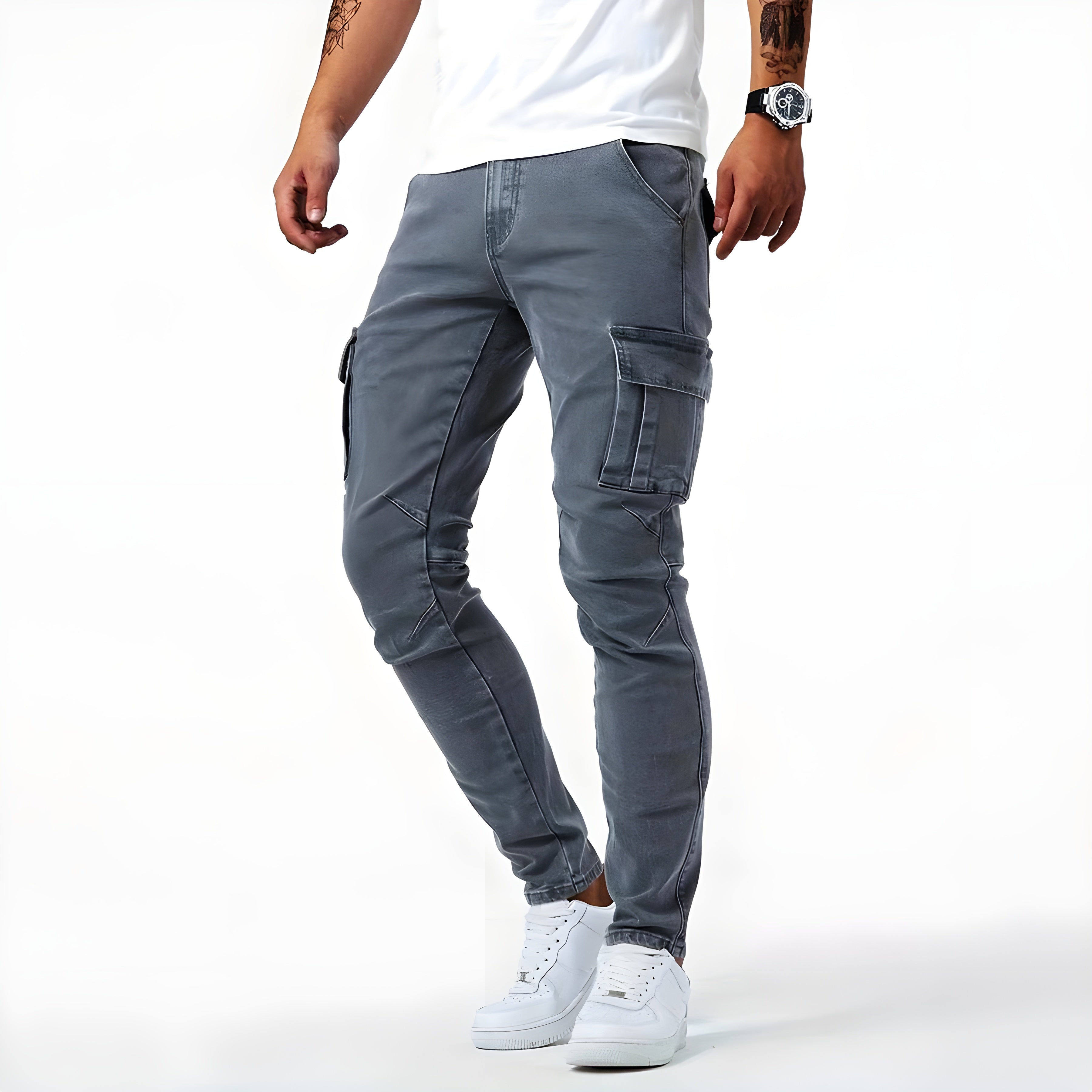 Casual Denimbukser til Mænd | Cargostil & Komfort