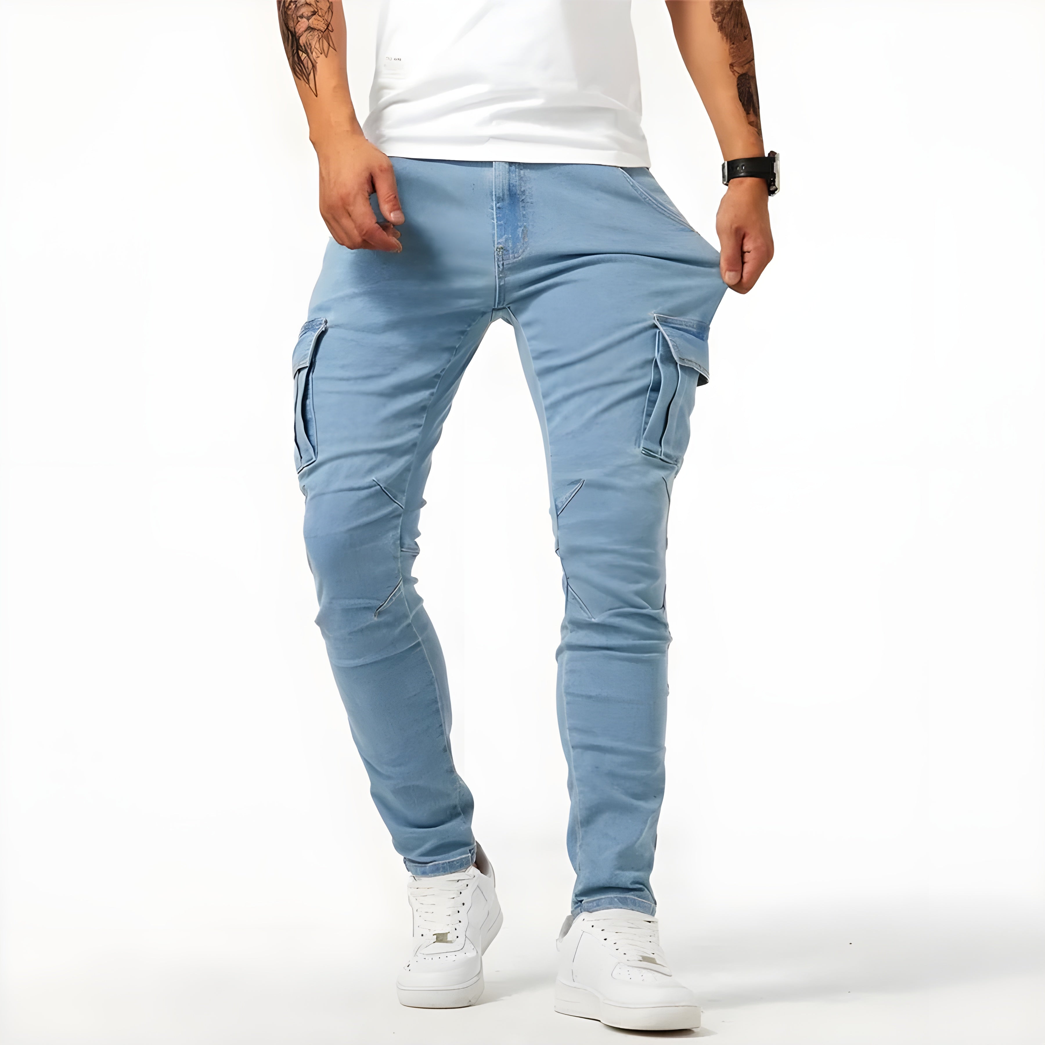 Casual Denimbukser til Mænd | Cargostil & Komfort