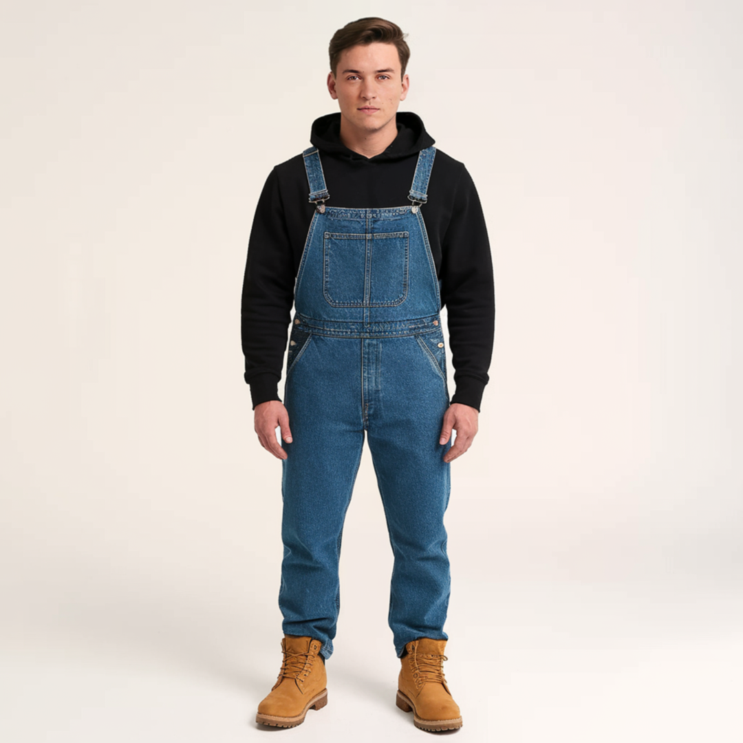 Årgang Overall i denim til Herrer