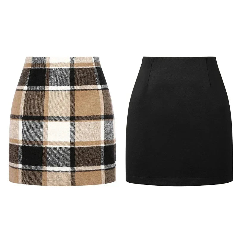 Trendy Kort Nederdel med Feminine Detaljer