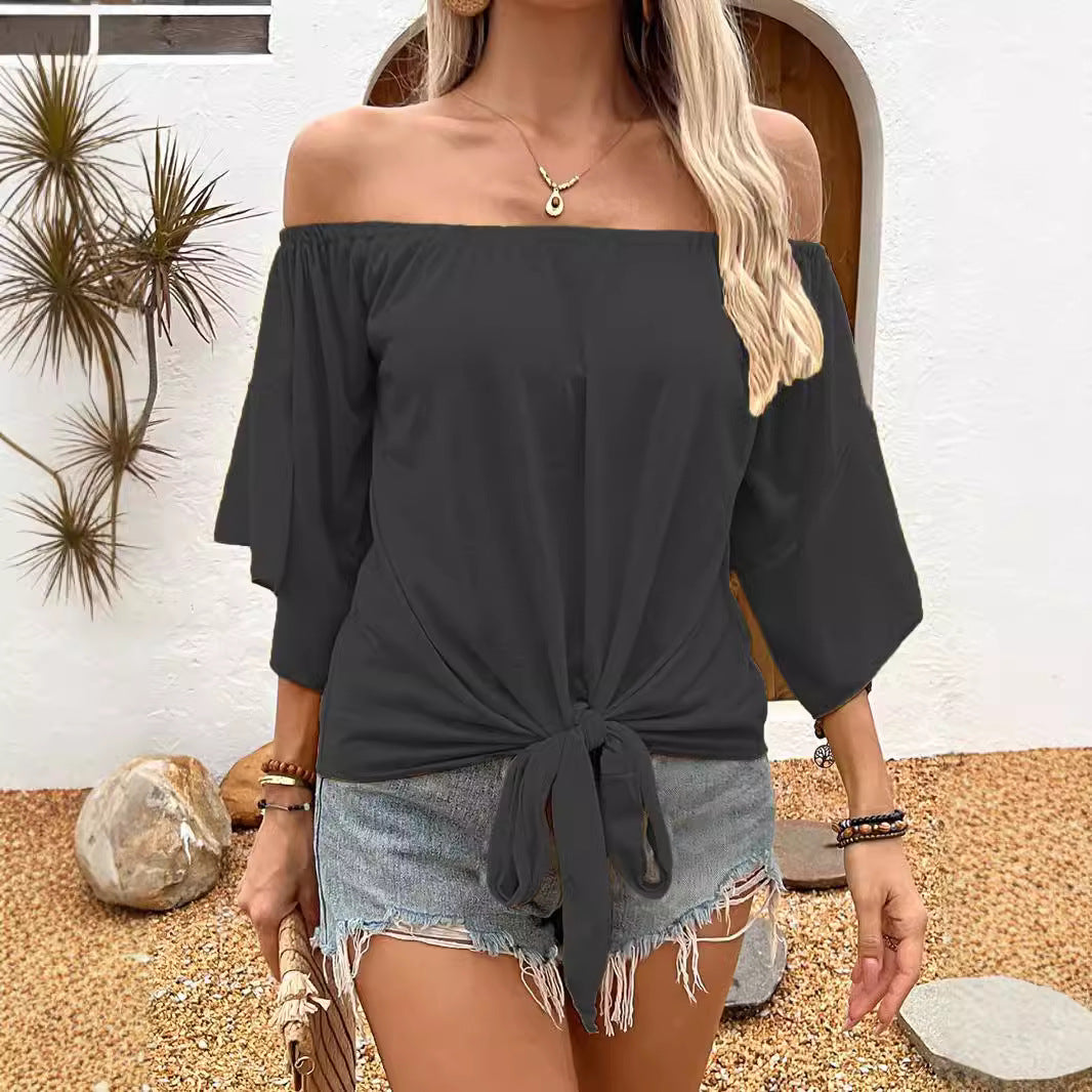 Damebluse med Bare Skuldre | Chic og Luftig til Varme Dage