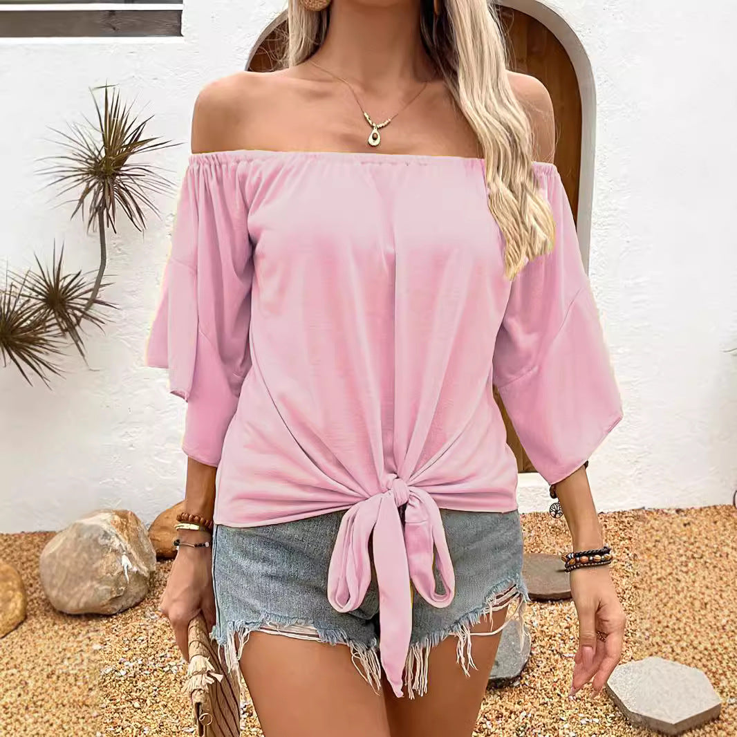 Damebluse med Bare Skuldre | Chic og Luftig til Varme Dage