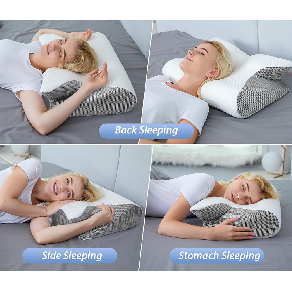 SleepAlign Ergonomisk Ortopedisk Pude | Perfekt Til Smertefri Søvn