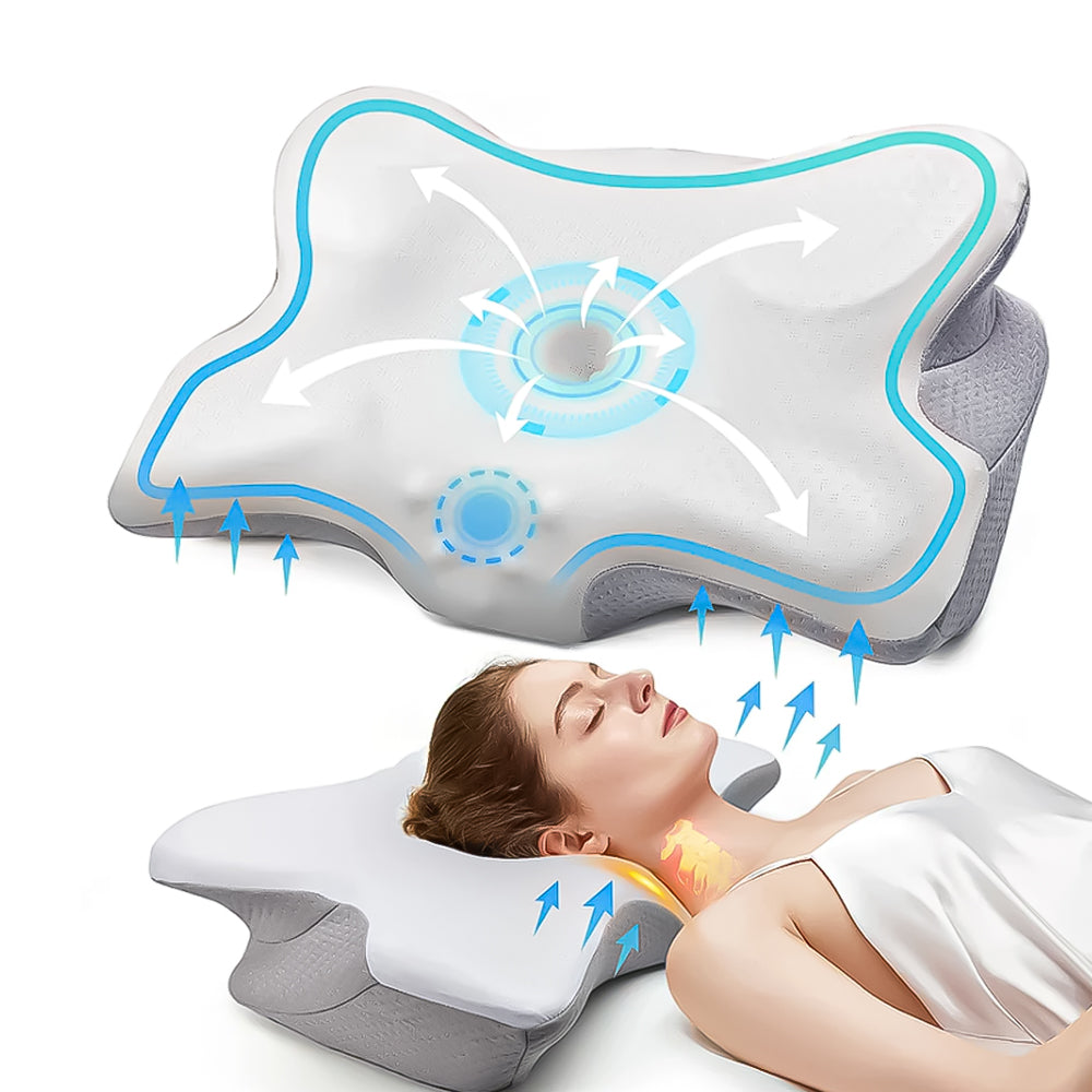 SleepAlign Ergonomisk Ortopedisk Pude | Perfekt Til Smertefri Søvn