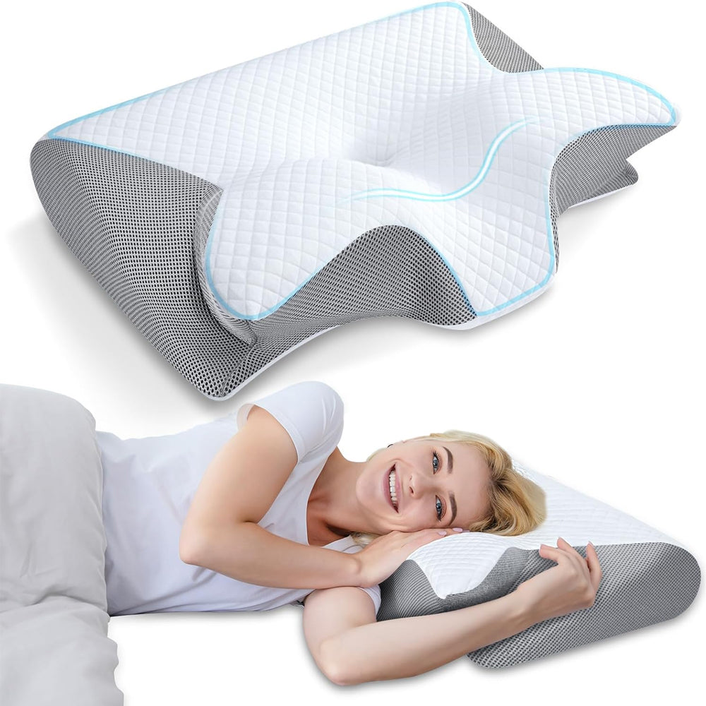 SleepAlign Ergonomisk Ortopedisk Pude | Perfekt Til Smertefri Søvn