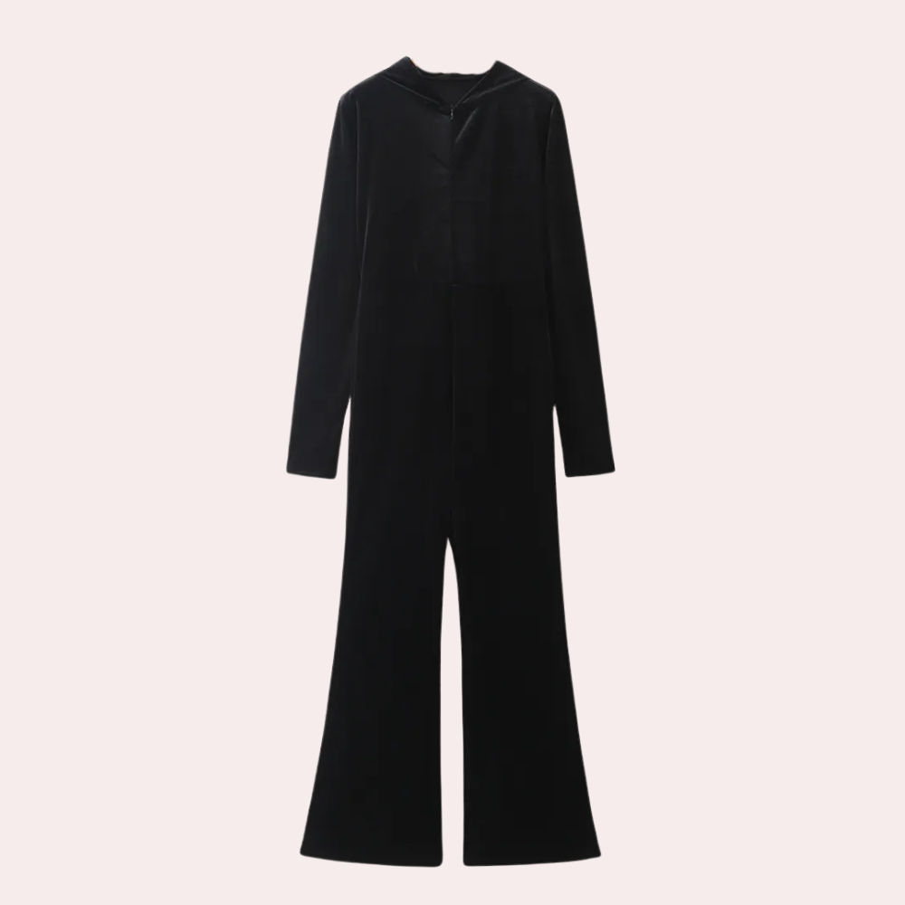 Komfortabel Onepiece Jumpsuit med Hætte til Damer