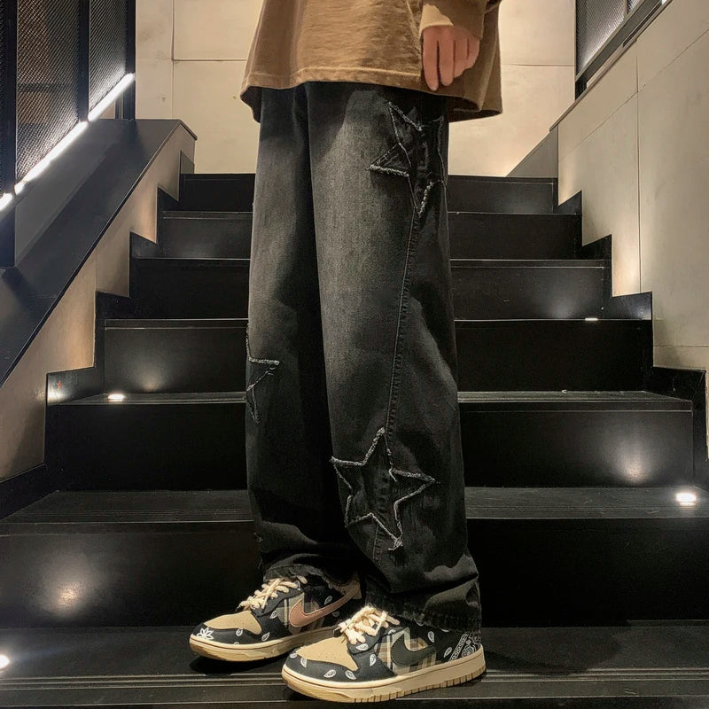 Streetwear Denim Bukser | Brede Ben og Ungt Look