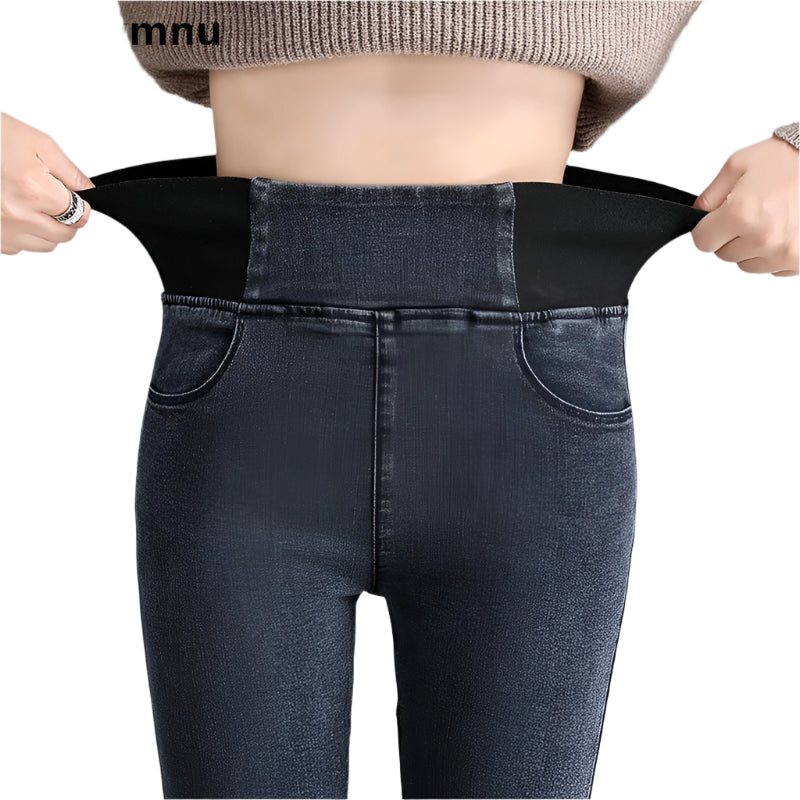 Modejeans til Kvinder | Højtaljede Vintage-Wash Skinny Fit