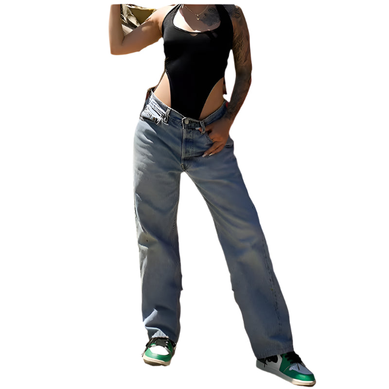 Damejeans i Vintage Look | Punk Baggy Fit | Denim Essentials