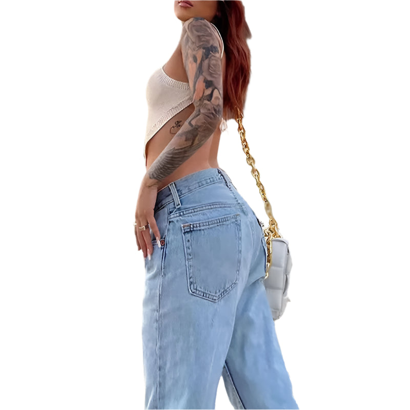 Damejeans i Vintage Look | Punk Baggy Fit | Denim Essentials