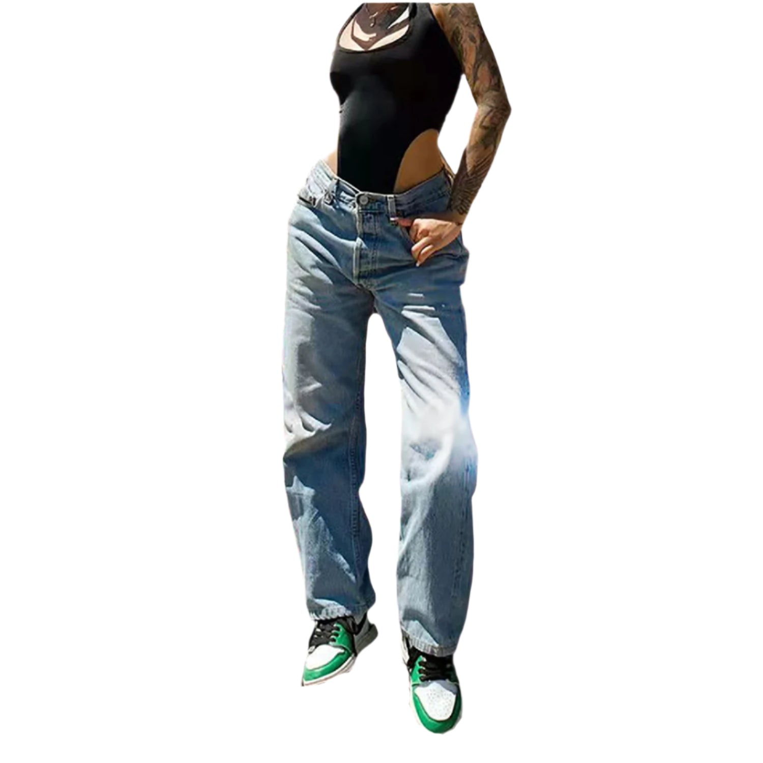 Damejeans i Vintage Look | Punk Baggy Fit | Denim Essentials