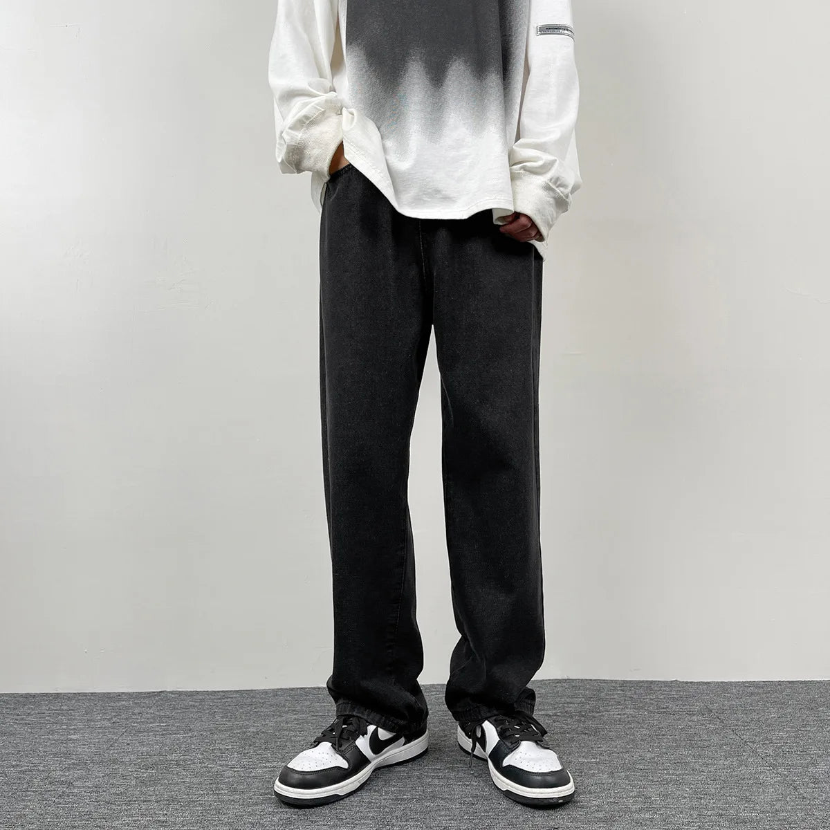 Herre Casual Jeans | Straight & Wide Leg Denim i Trendfarver