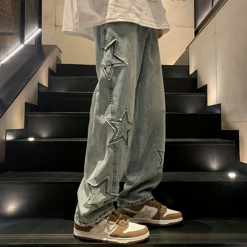 Streetwear Denim Bukser | Brede Ben og Ungt Look