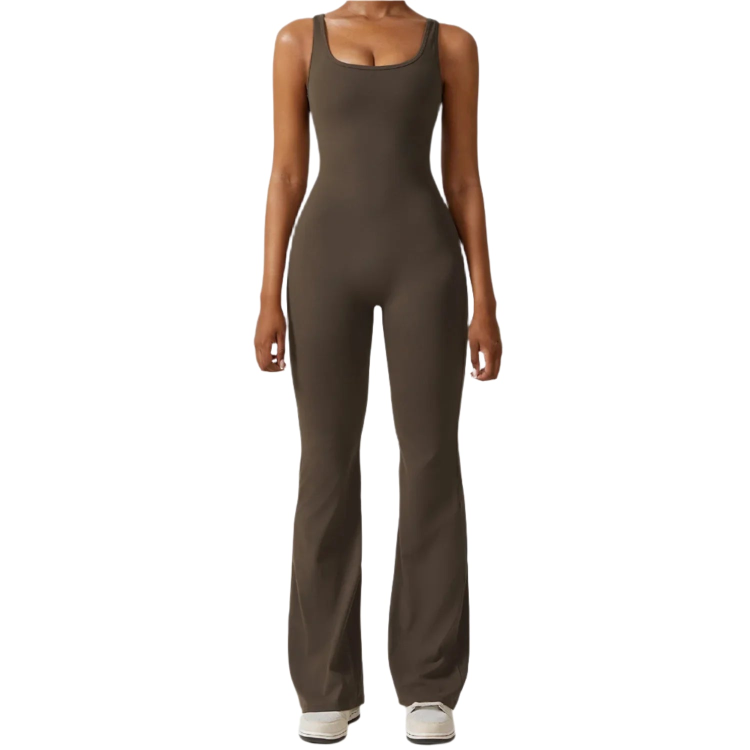 Stretchy Jumpsuit til Damer | Udskæring på Ryggen & Skåle