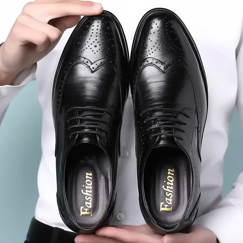 Klassiske Herresko i Kalveskind | Elegant Design og Komfort