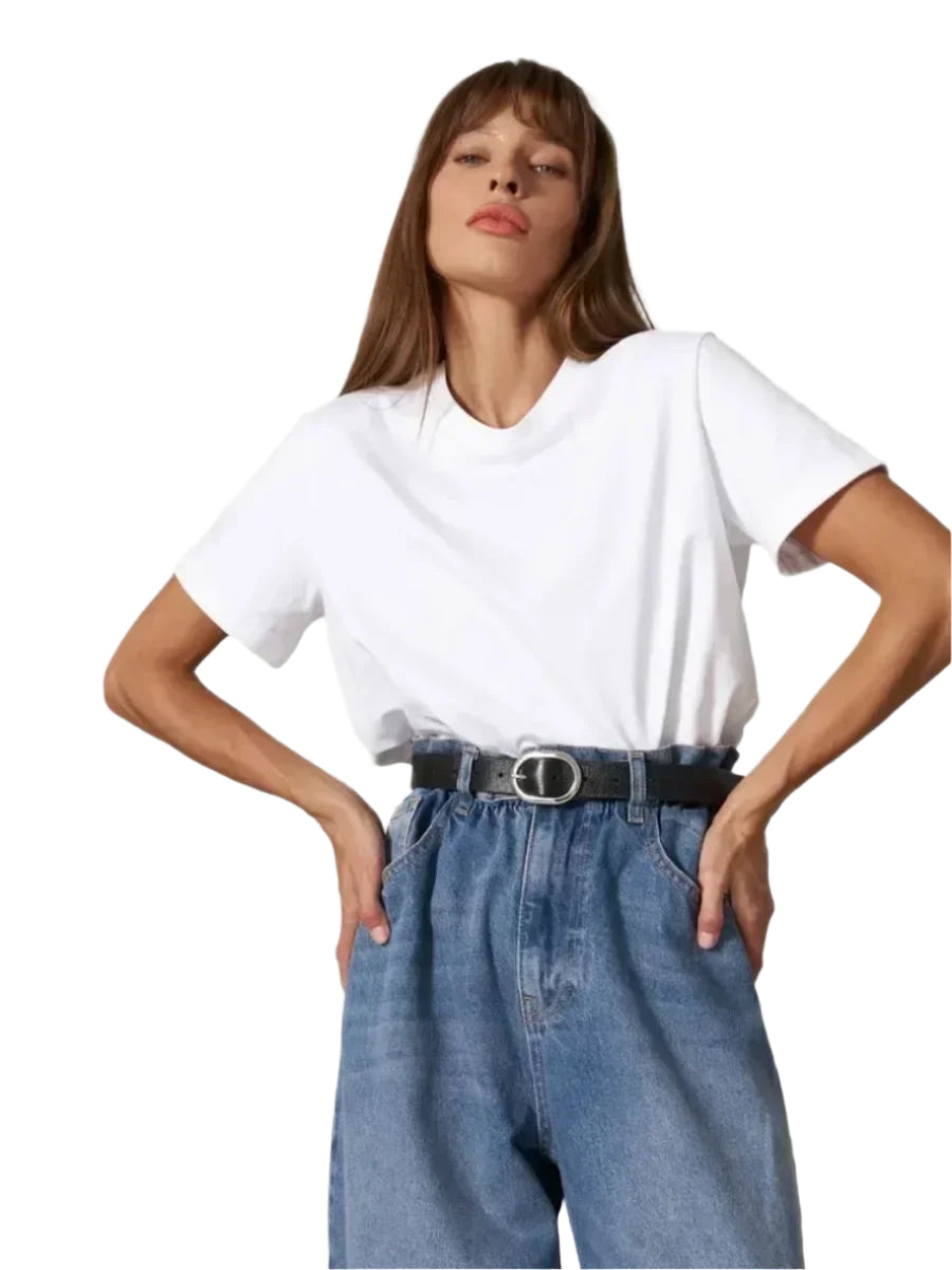 Stilfuld Kortærmet T-shirt | Perfekt til Byliv & Ferie