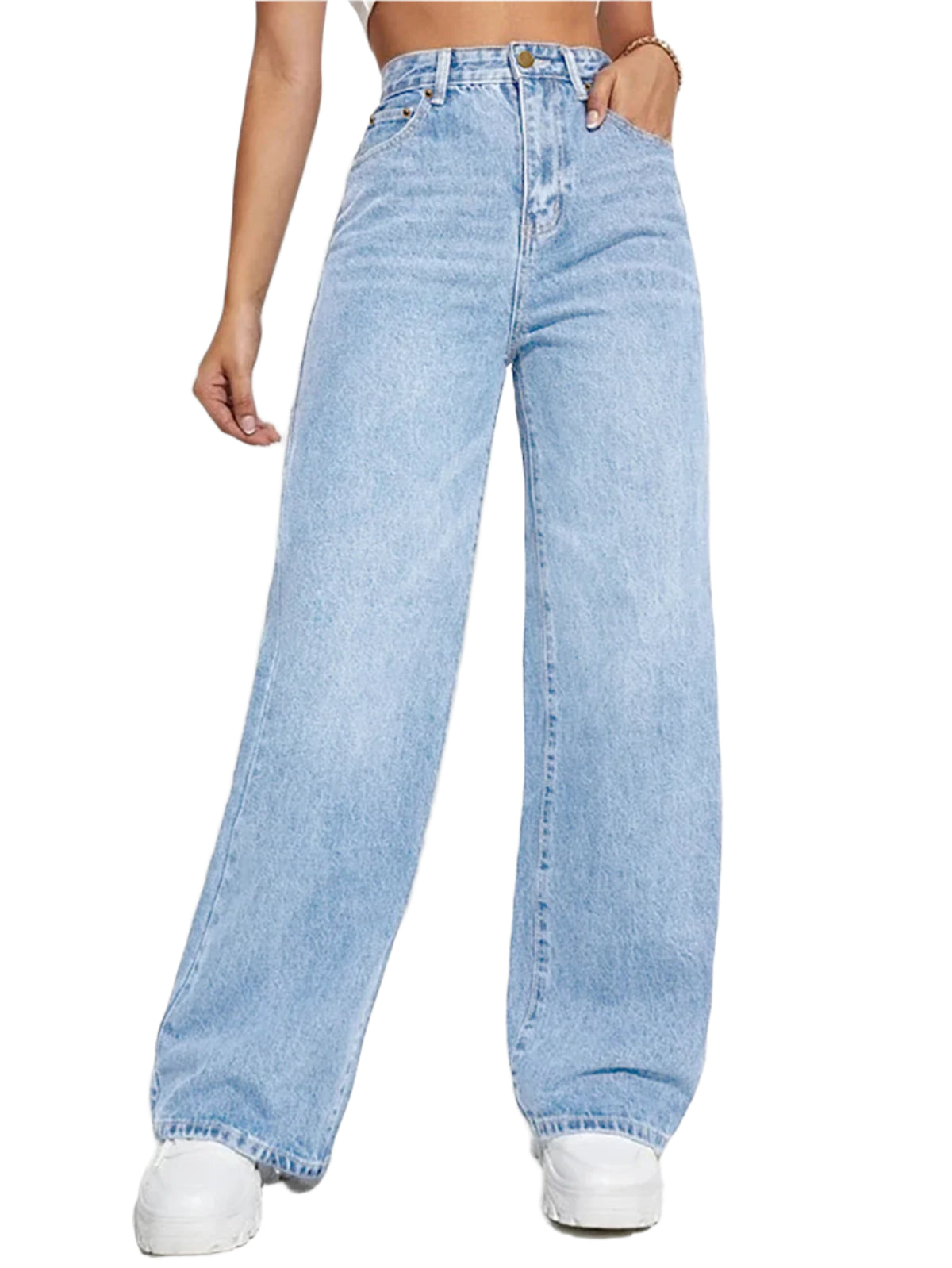 Modebukser med Brede Ben | Tidløse Denim Jeans til Hverdag