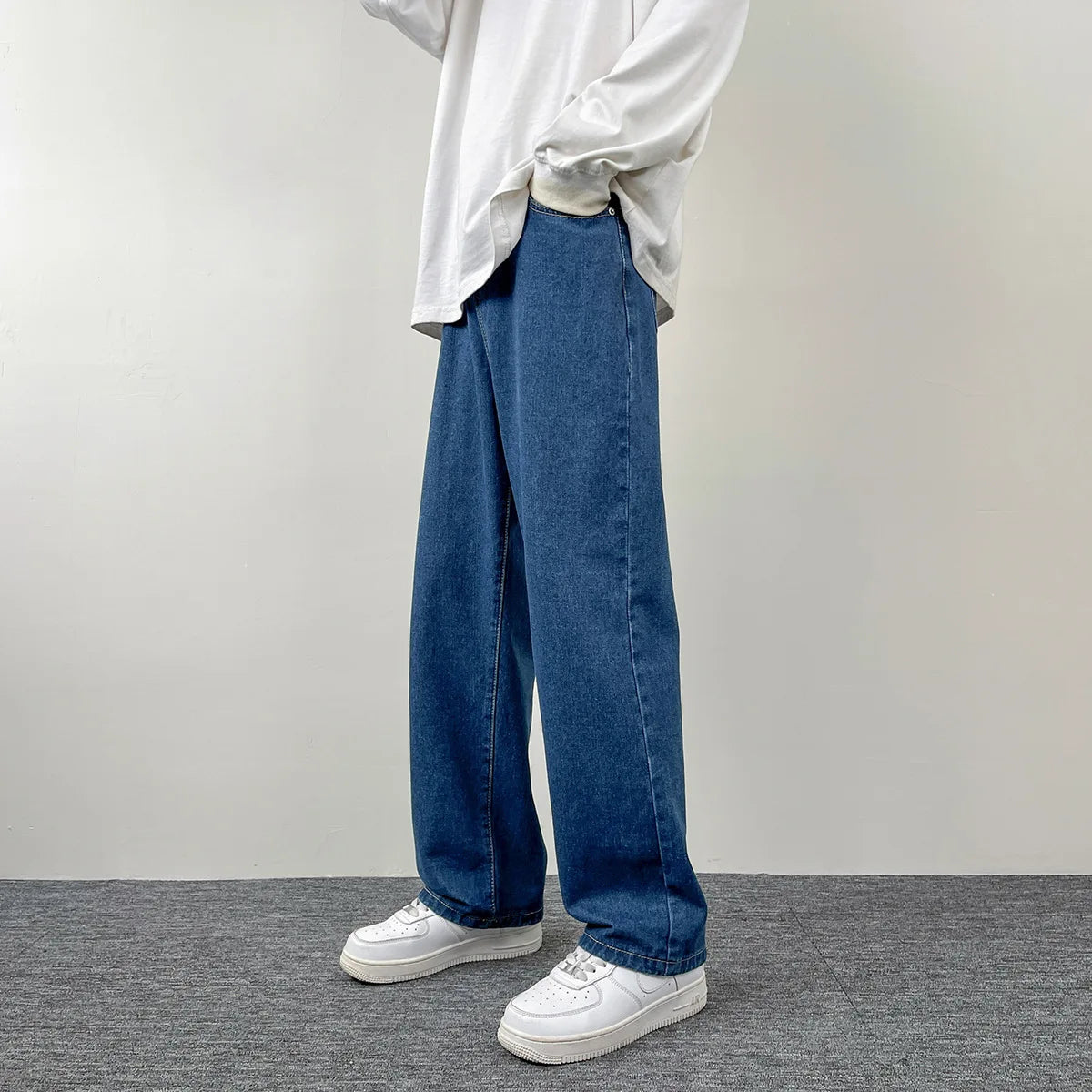 Herre Casual Jeans | Straight & Wide Leg Denim i Trendfarver
