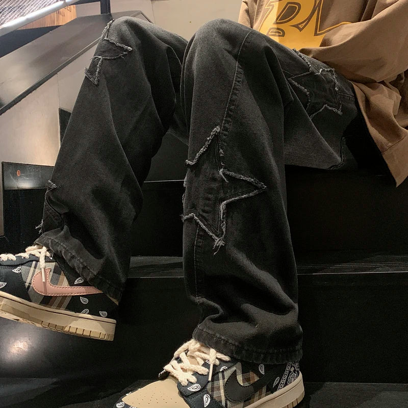 Streetwear Denim Bukser | Brede Ben og Ungt Look