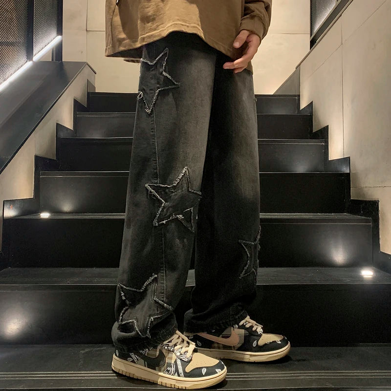 Streetwear Denim Bukser | Brede Ben og Ungt Look