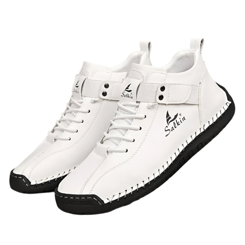 Stilfulde Åndbare Sneakers i Læder | Tidløst Design til Mænd