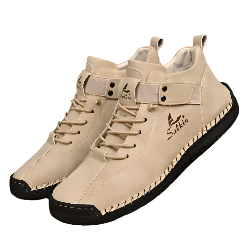 Stilfulde Åndbare Sneakers i Læder | Tidløst Design til Mænd
