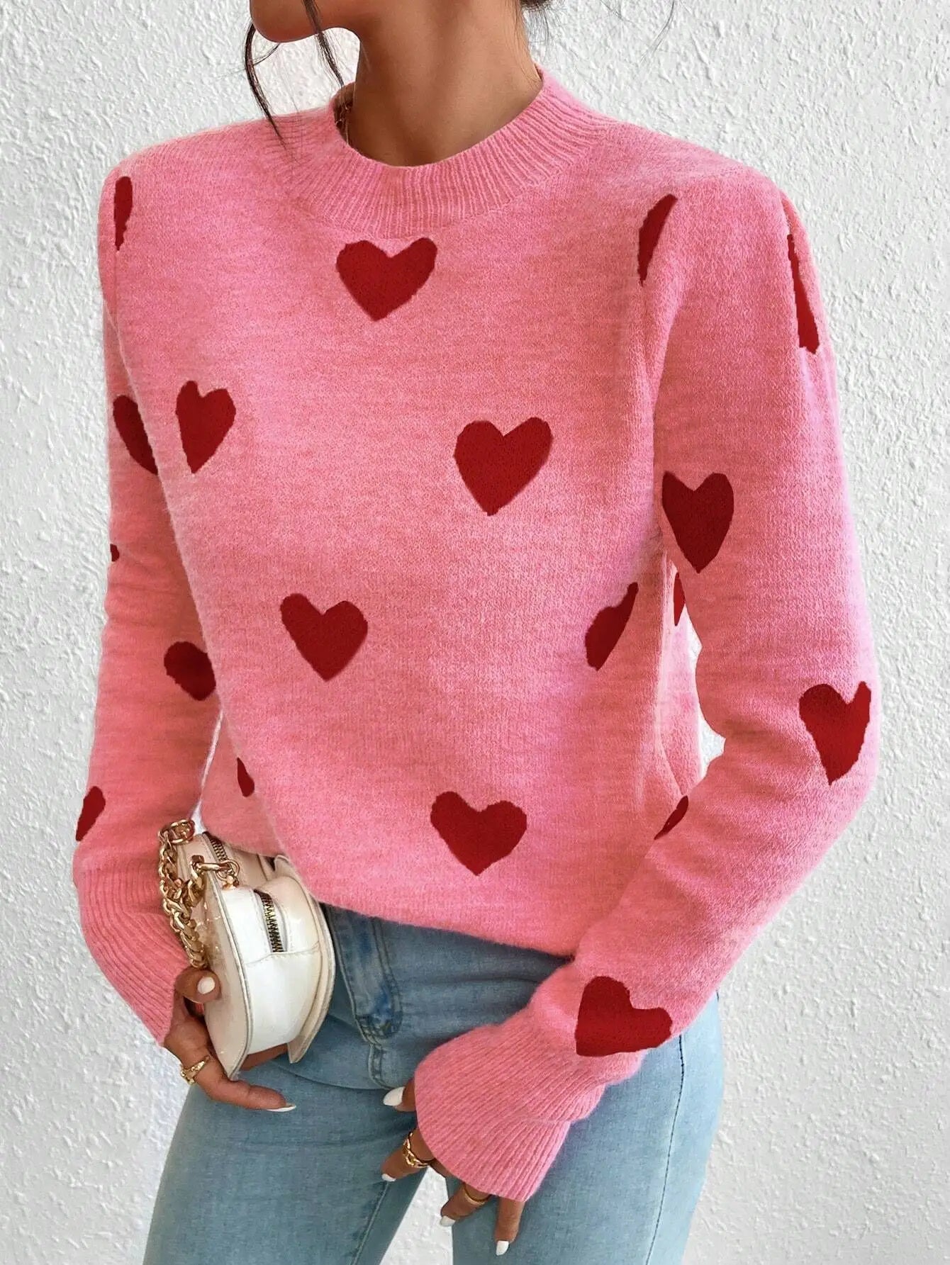 Love Sweater | Elegant og Hyggelig Langærmet Strik til Efterår og Vinter