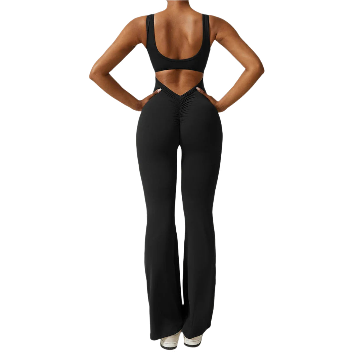 Stretchy Jumpsuit til Damer | Udskæring på Ryggen & Skåle