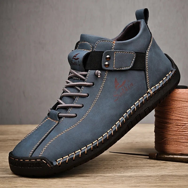 Stilfulde Åndbare Sneakers i Læder | Tidløst Design til Mænd