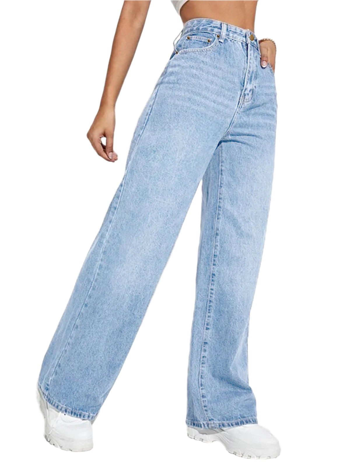 Modebukser med Brede Ben | Tidløse Denim Jeans til Hverdag