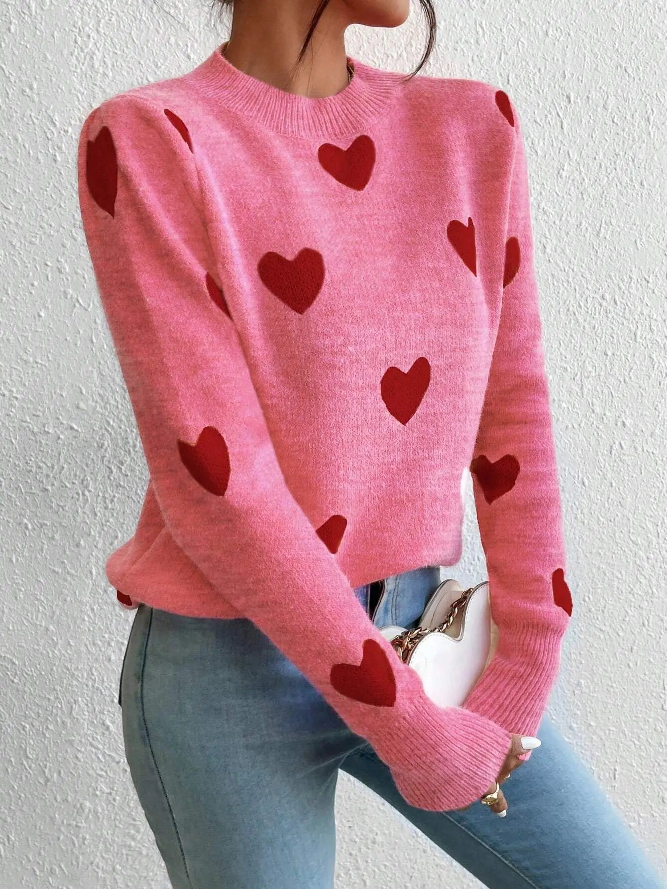 Love Sweater | Elegant og Hyggelig Langærmet Strik til Efterår og Vinter